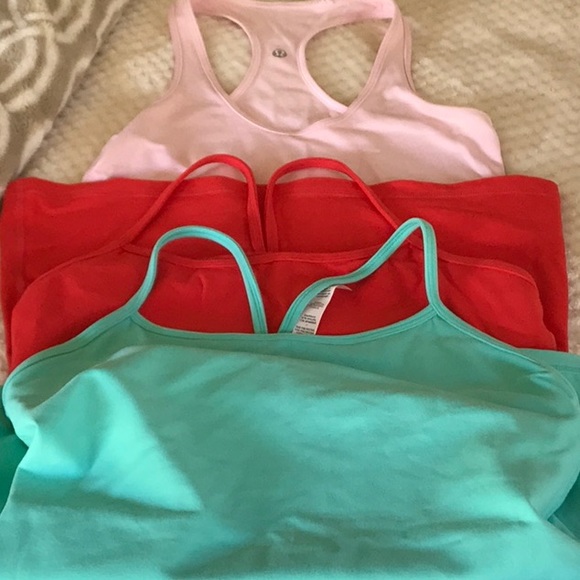 lululemon athletica Tops - 3 Lululemon tank tops read description on sizing.